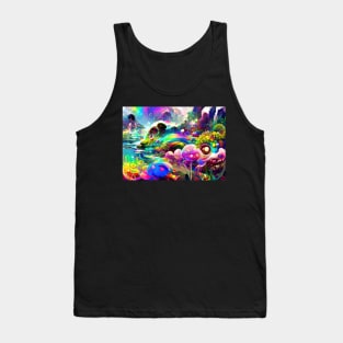 Color Globs | Rainbow Pool Tank Top